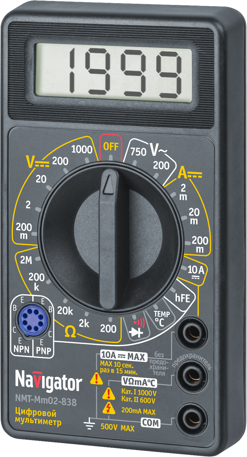 Мультиметр Navigator 82 432 NMT-Mm02-838 (838)