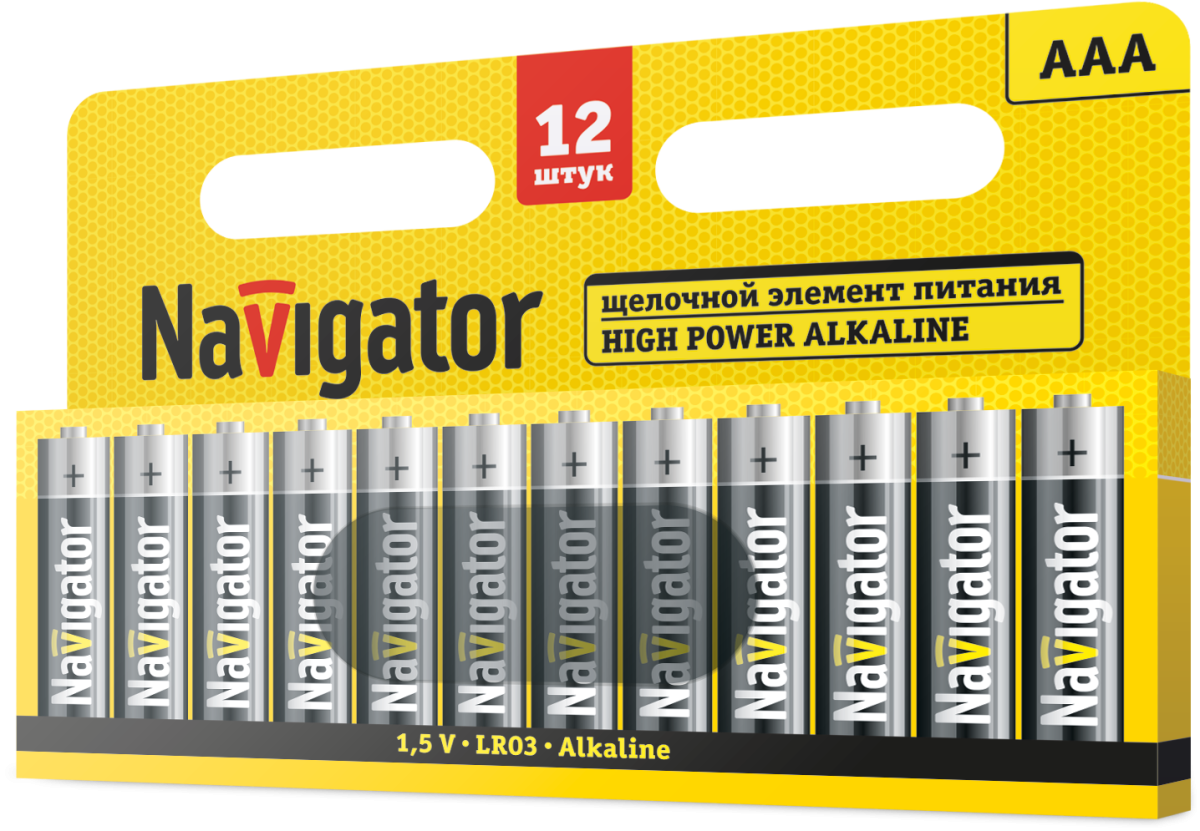 Элемент питания Navigator 95 160 NBT-01 (AAA LR03 BP12)