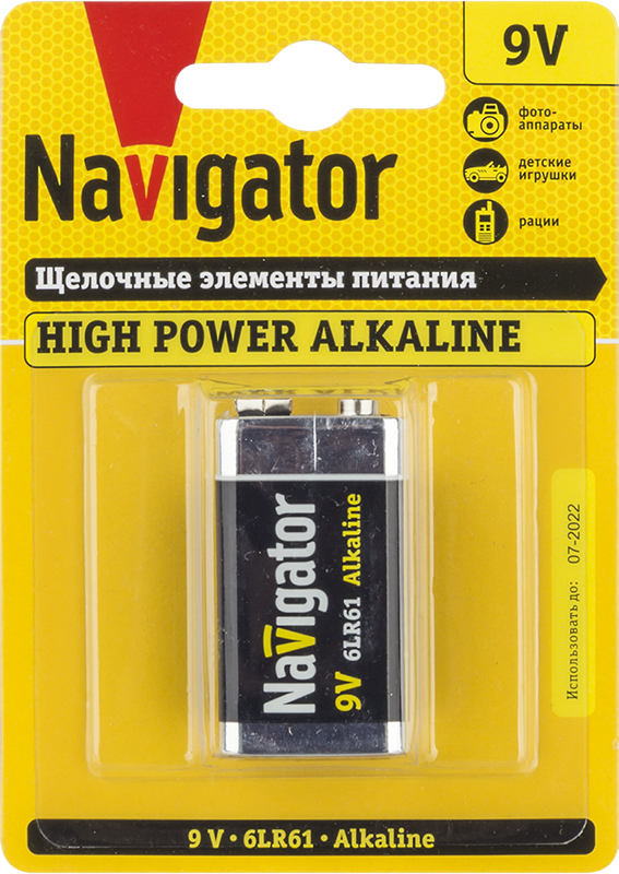 Элемент питания Navigator 94 756 NBT-NE-6LR61-BP1