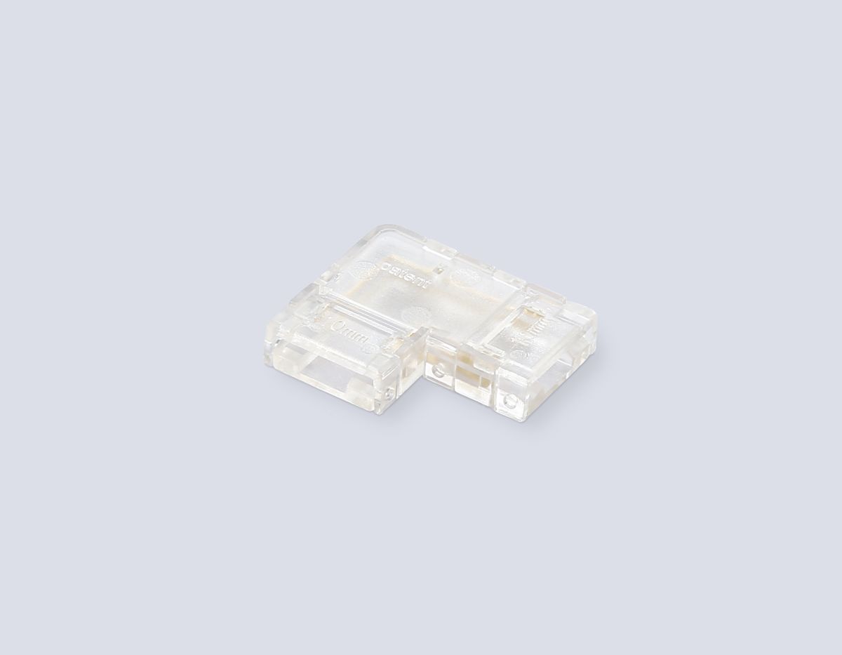 Соединитель угловой COB 12/24V для лент 10mm GS6861 (2 конт.) (10шт. в комплекте)