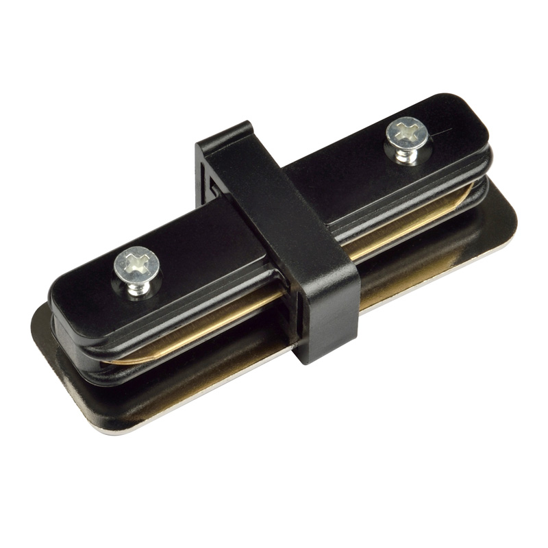 UBX-Q121 K11 BLACK 1 POLYBAG Соединитель для 2-х шинопроводов прямой внутренний. Однофазный. Черный.