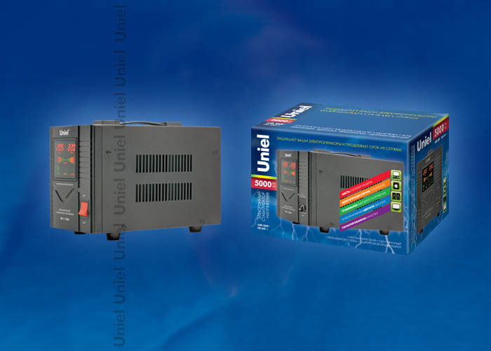 RS-1/5000 Стабилизатор «Uniel» релейный однофазный, 5,0 кВА.