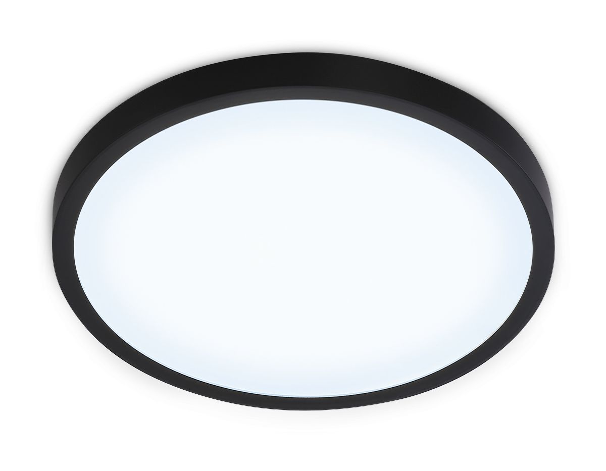 Светильник светодиодный ультратонкий FZ1953 BK черный IP54 20W 5000K D270*15 (Без ПДУ)