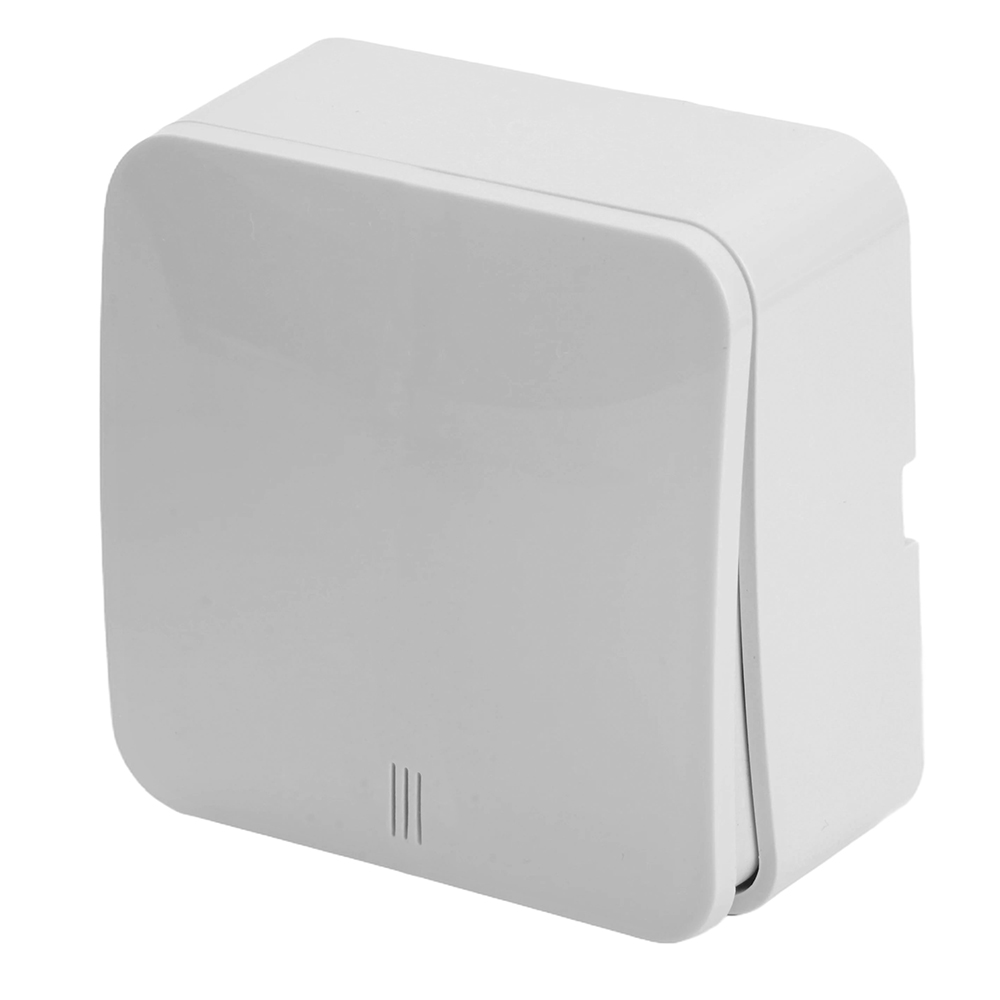 Выключатель открытой установки 1-клавишный с индикатором, 250В, 10А, IP20, серия София, белый, MSW10