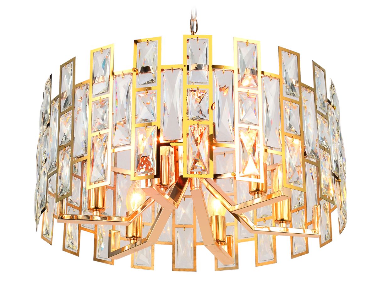 Подвесная люстра TR5061/6 GD/CL золото/прозрачный E14/6 max 40W D500*938