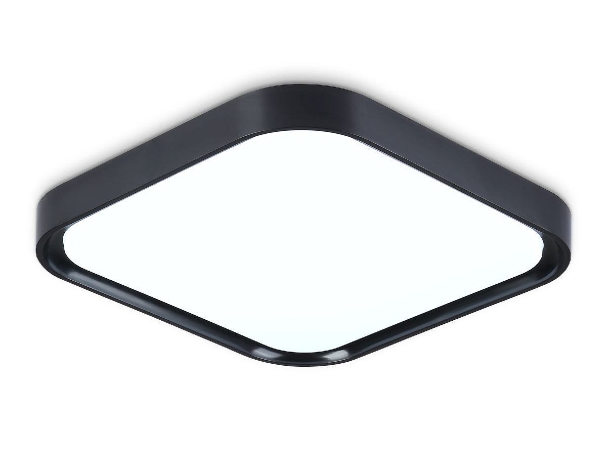 Потолочный светодиодный светильник FZ1268 BK черный 27W 5000K 350*350*60 (Без ПДУ)
