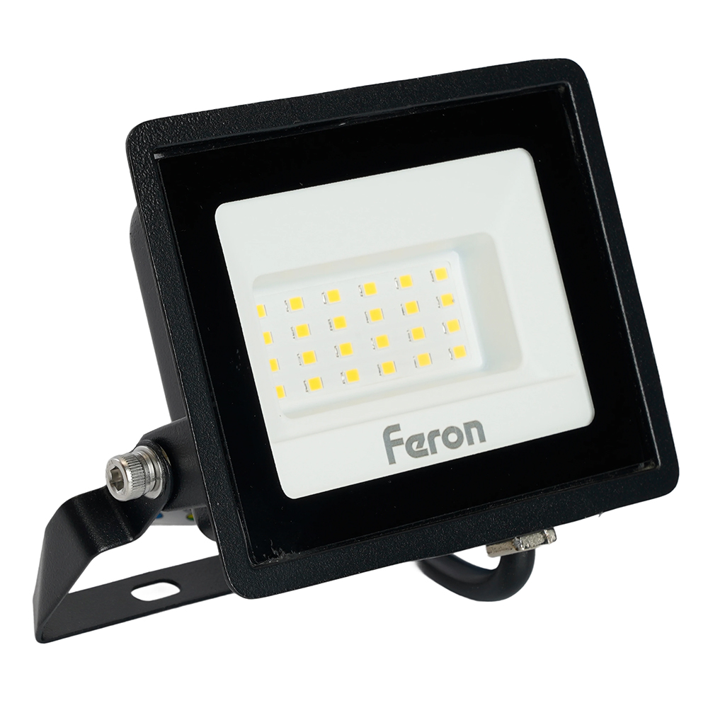 Прожектор светодиодный 2835 SMD 30W 4000K IP65  AC220V/50Hz, черный, LL-920