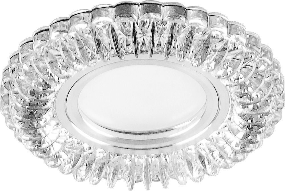 Светильник потолочный встраиваемый со светодиодной подсветкой 15LED*2835 SMD 4000K, MR16 20W G5.3, п