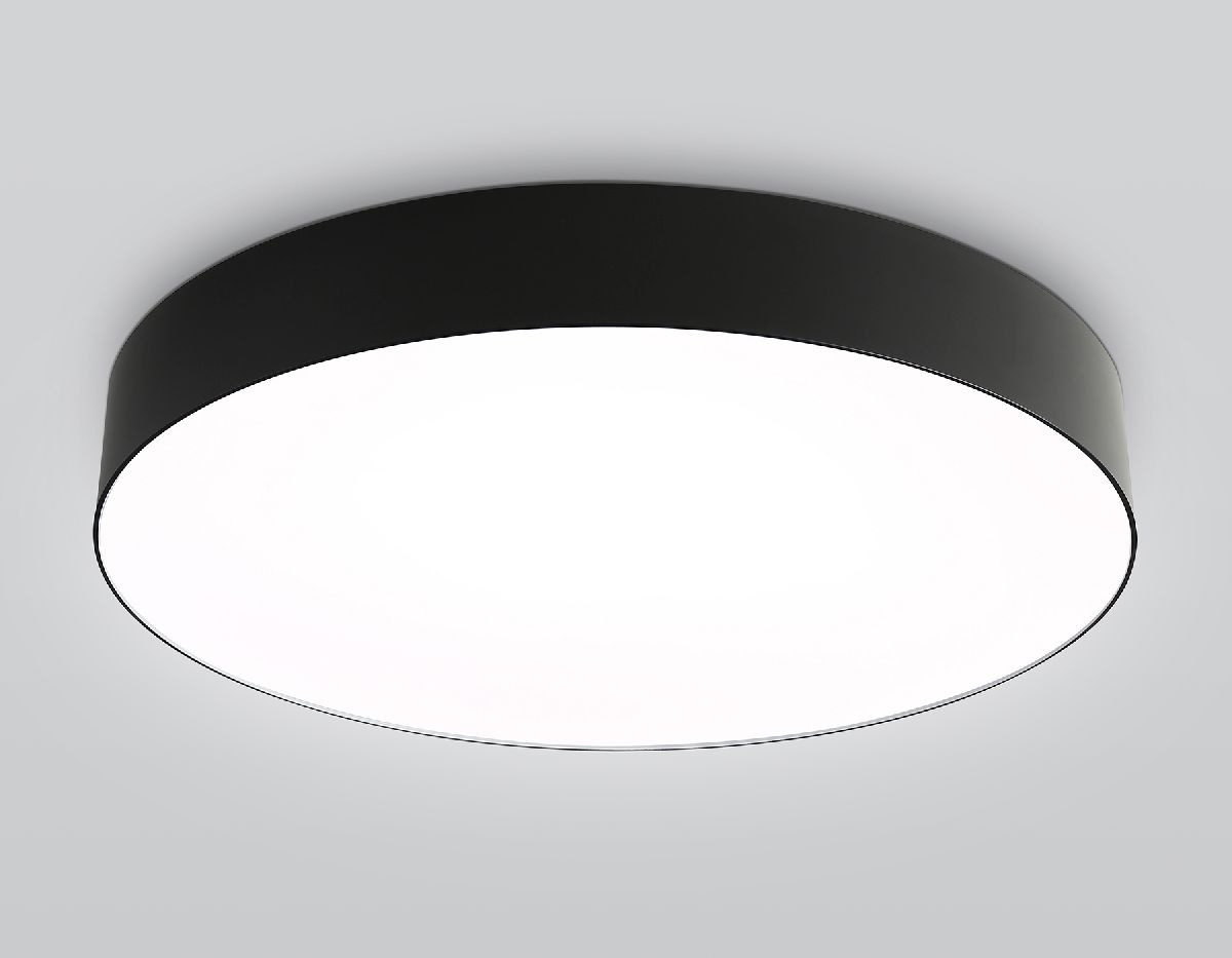 Светильник светодиодный потолочный с пультом FZ1365 BK черный IP20 60W 3000-6500K 490*80 (ПДУ ИК)