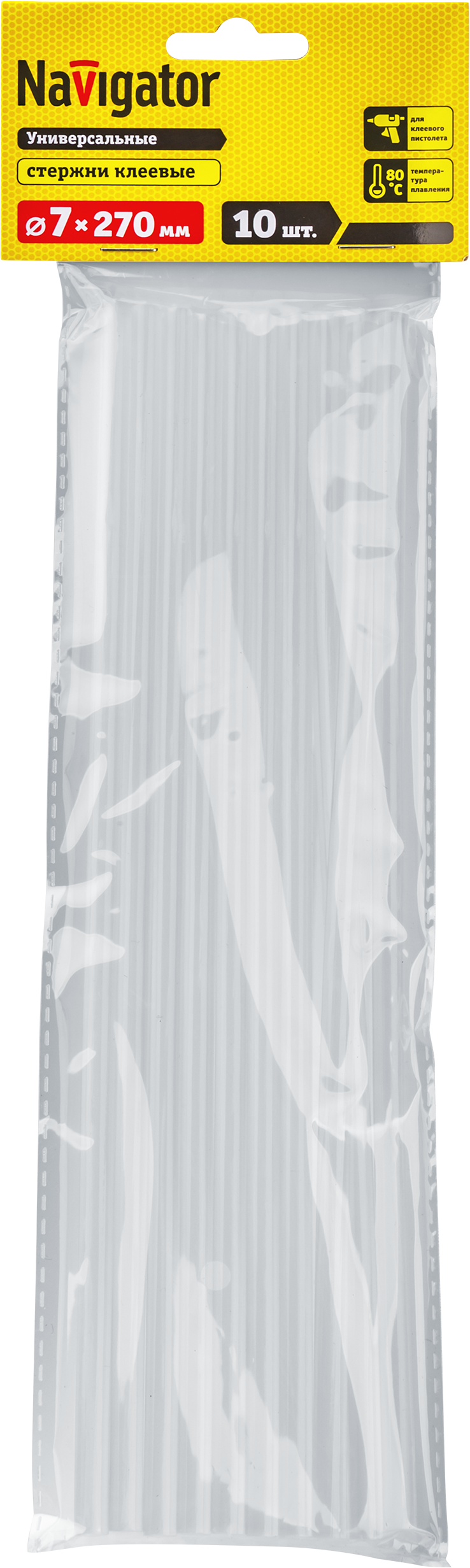 Клей Navigator 93 244 NEM-Ks01-7-270-H10 (стержень, 7 мм*270 мм, 10 шт)