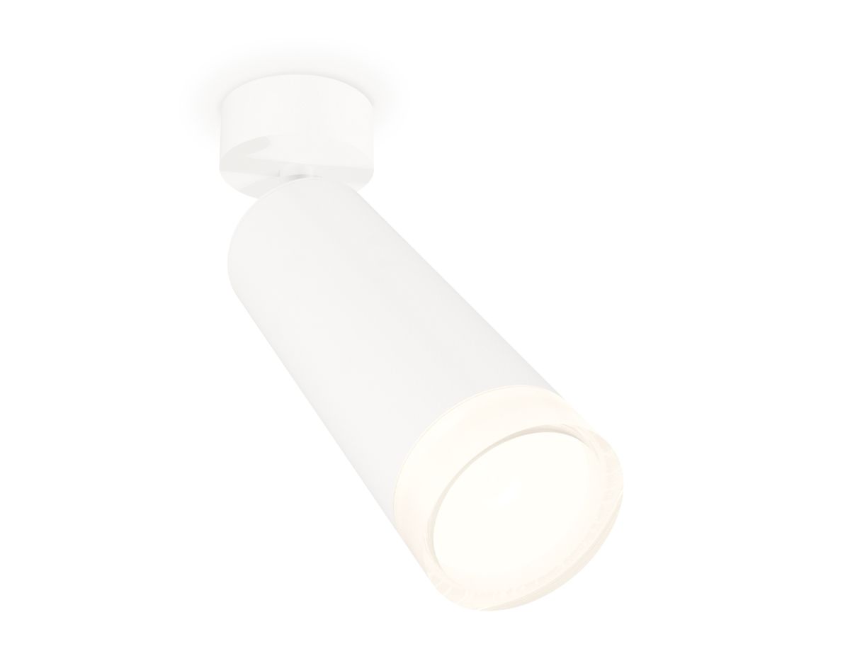 Комплект поворотного светильника XM6342011 SWH/FR/CL белый песок/белый матовый/прозрачный MR16 GU5.3