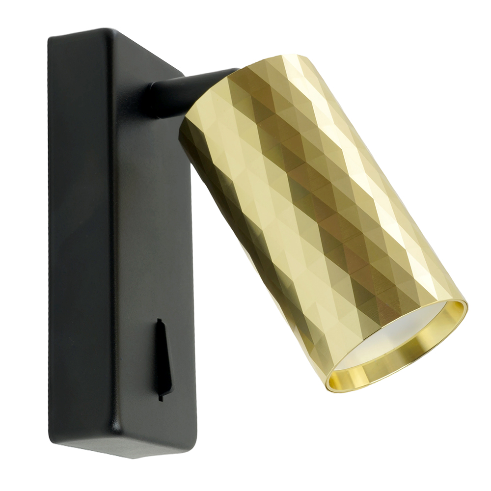 Светильник настенный золото и черный 35W, 230V,GU10, ML1880
