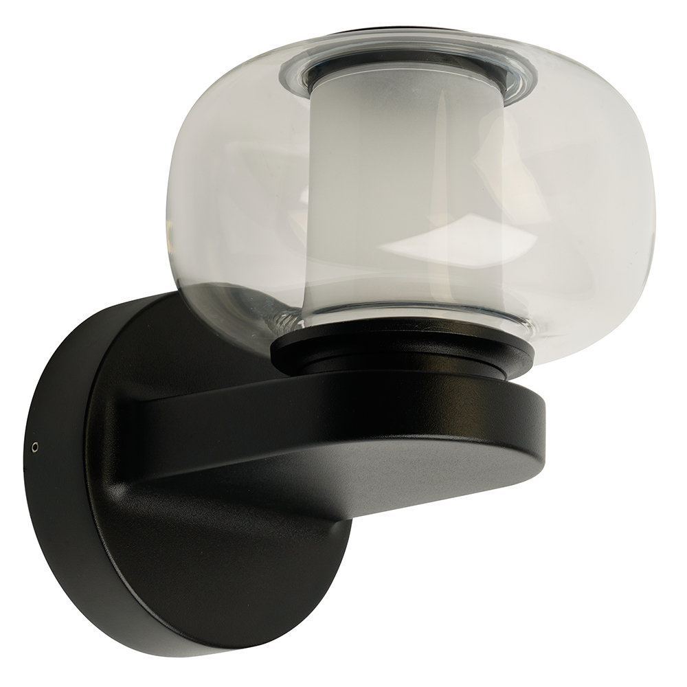 Светильник уличный светодиодный 12W, 900Lm, 4000K, черный DH1601 (на стену вверх)