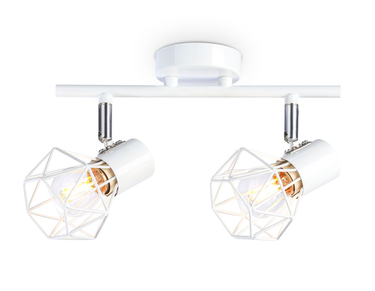 Накладной светильник TR8628/2 WH/CH белый/хром E27*2 max 40W 260*91*175