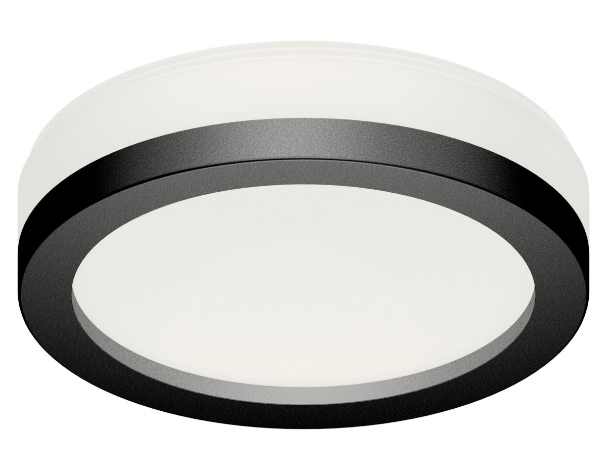 Насадка передняя для корпуса светильника N8415 SBK/FR черный песок/белый матовый D85*H23mm Out20mm G