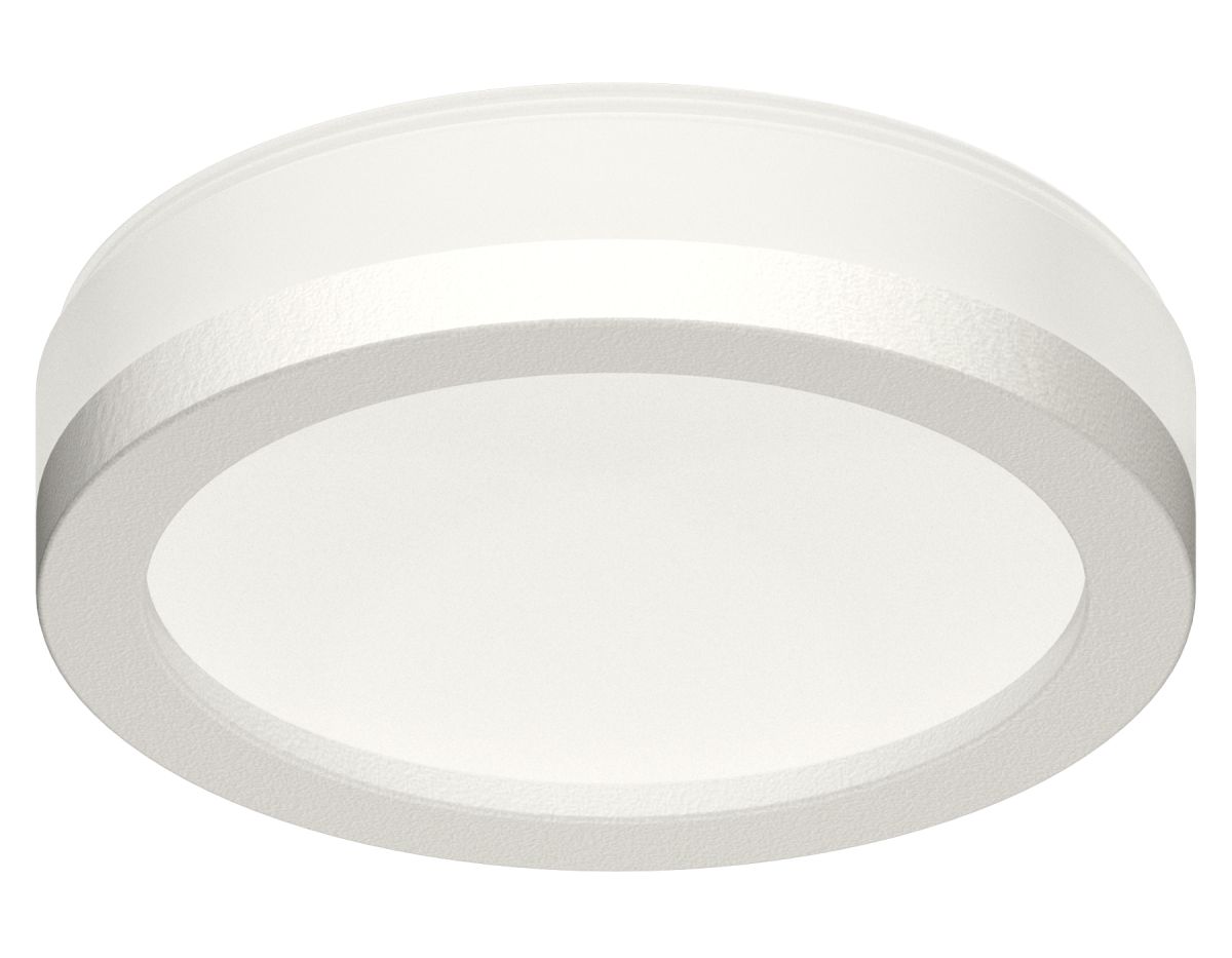 Насадка передняя для корпуса светильника N8412 SWH/FR белый песок/белый матовый D85*H23mm Out20mm GX