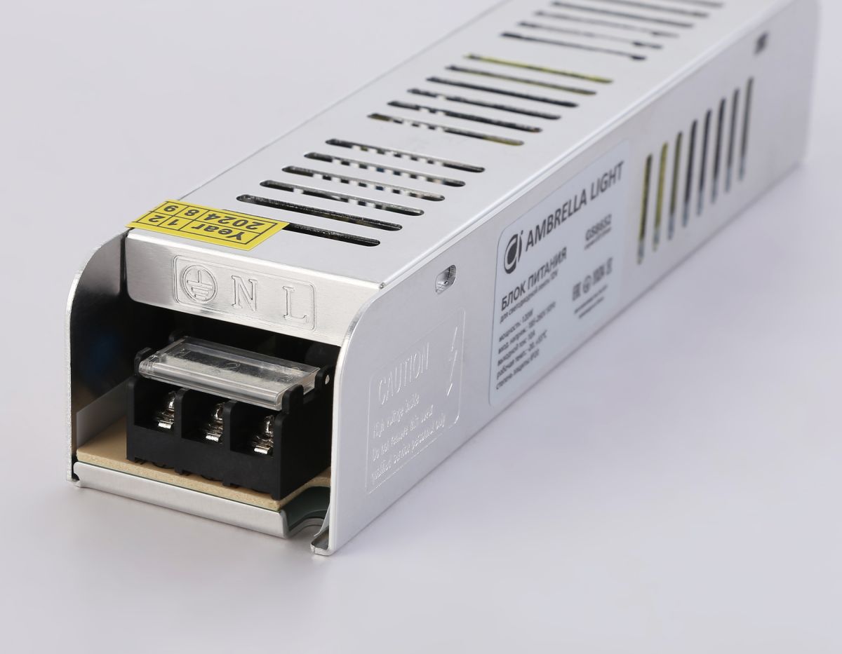 Блок питания для светодиодной ленты с EMC 12V 120W 10A IP20 185-260V 188*46*36 GS8652