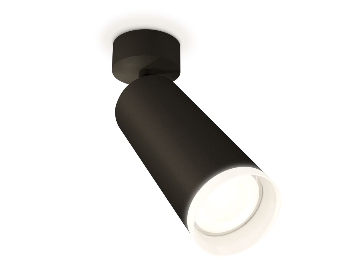 Комплект поворотного светильника XM6343010 SBK/FR черный песок/белый матовый MR16 GU5.3 (A2210, C634