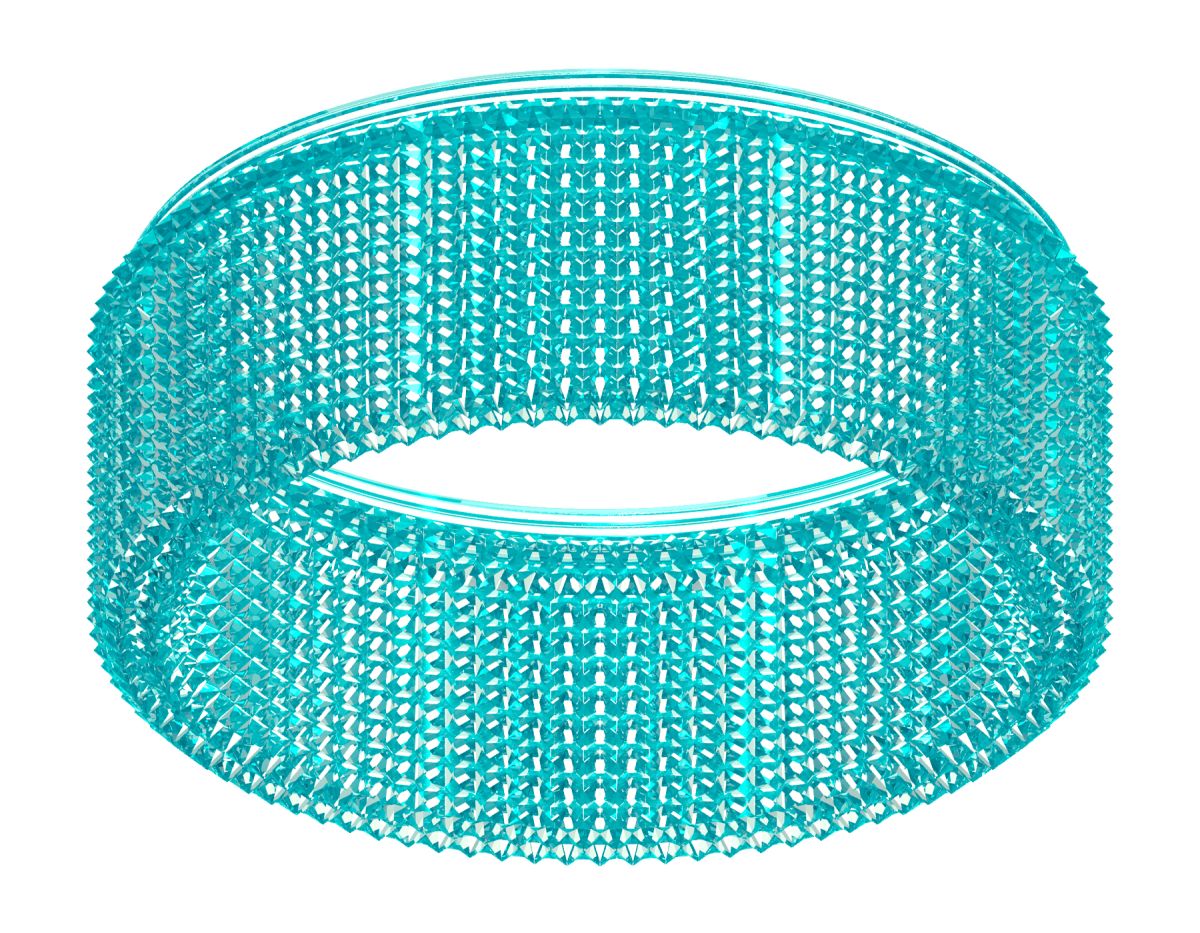 Насадка передняя для корпуса светильника N8488 BL голубой D85*H35mm Out30mm GX53