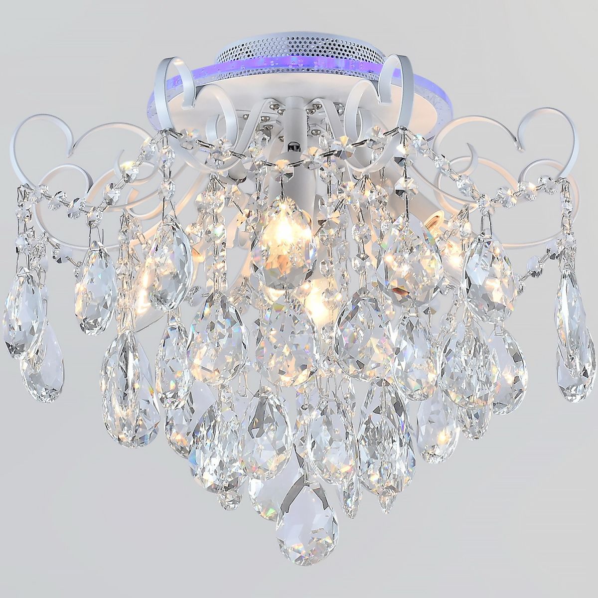 04024-0.3-04 WH+SILVER PN+RGB светильник потолочный