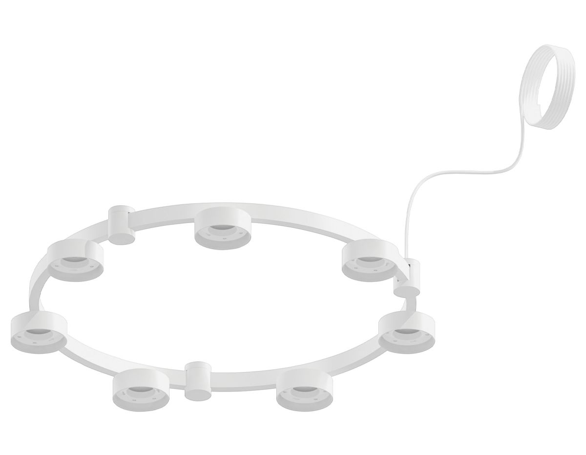 Корпус светильника Techno Ring подвесной для насадок Ø85мм C9236/7 SWH белый песок D635*70.5mm GX53/