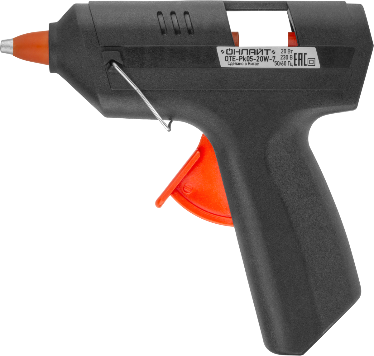 Клеевой пистолет ОНЛАЙТ 90 374 OTE-Pk05-20W-7 (20 Вт, 7 мм)
