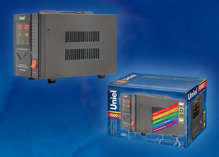 RS-1/3000 Стабилизатор «Uniel» релейный однофазный, 3,0 кВА.