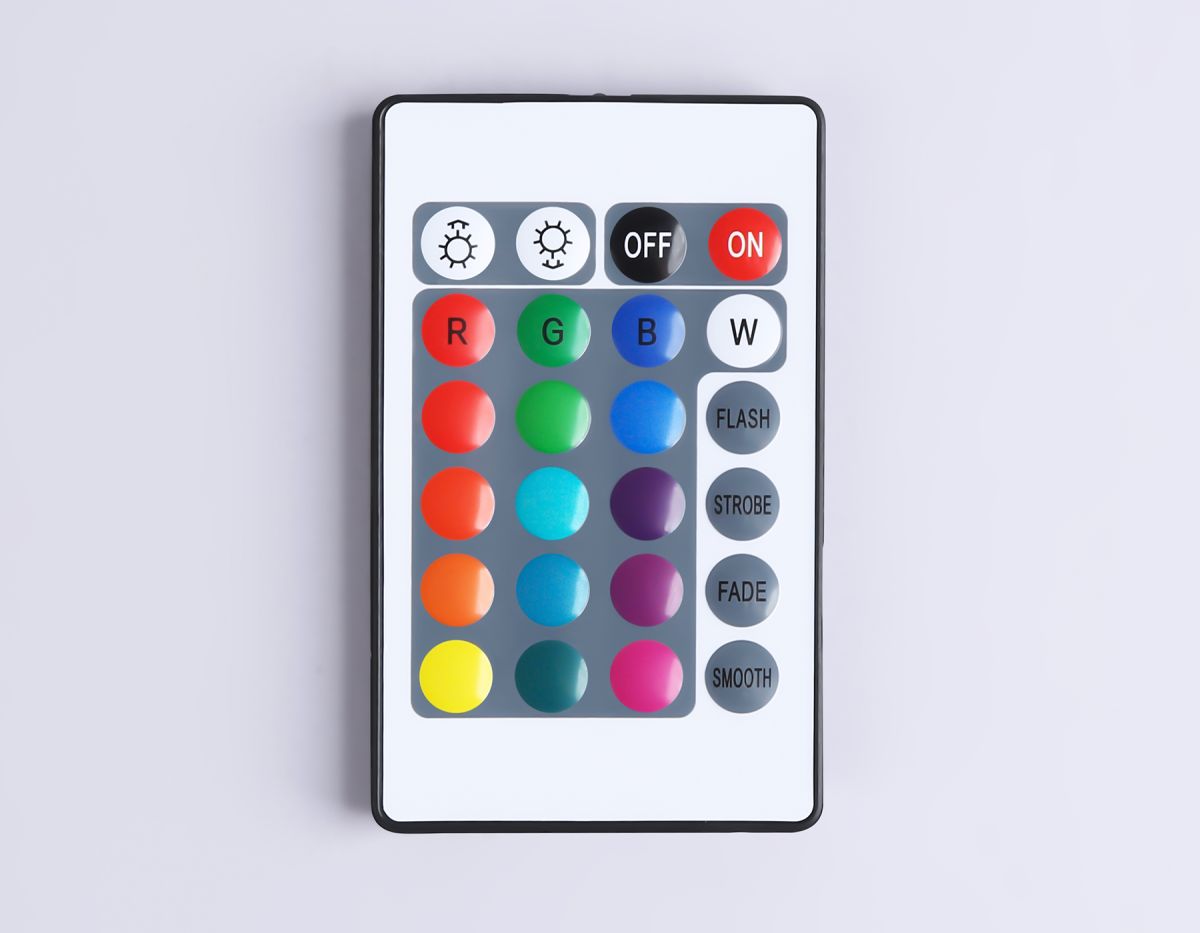 Контроллер для светодиодных лент RGB с радио пультом 2.4G 18A 12V 216W/ 24V 432W GS11301 (CR2025)