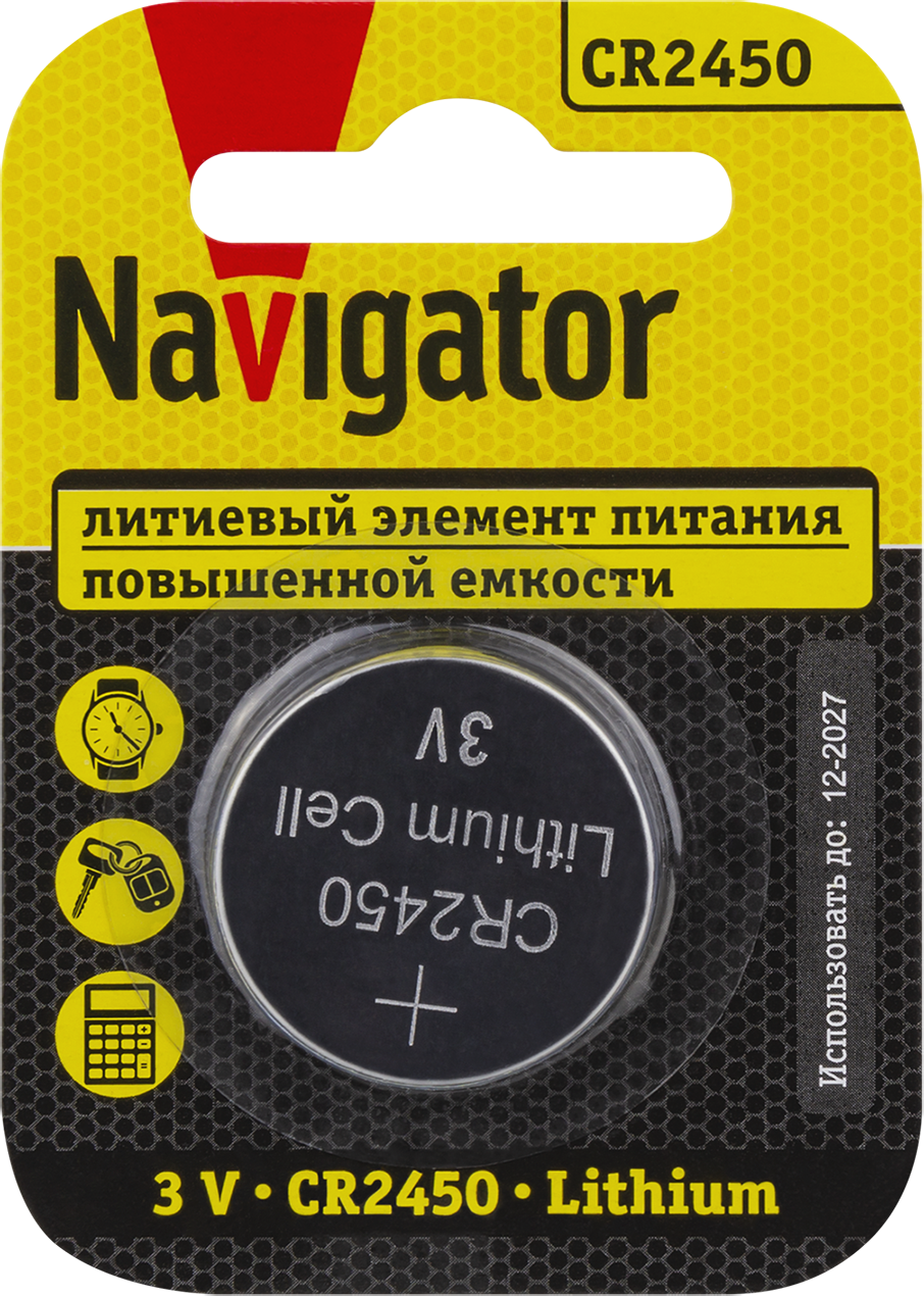 Элемент питания Navigator 93 824 NBT-CR2450-BP1
