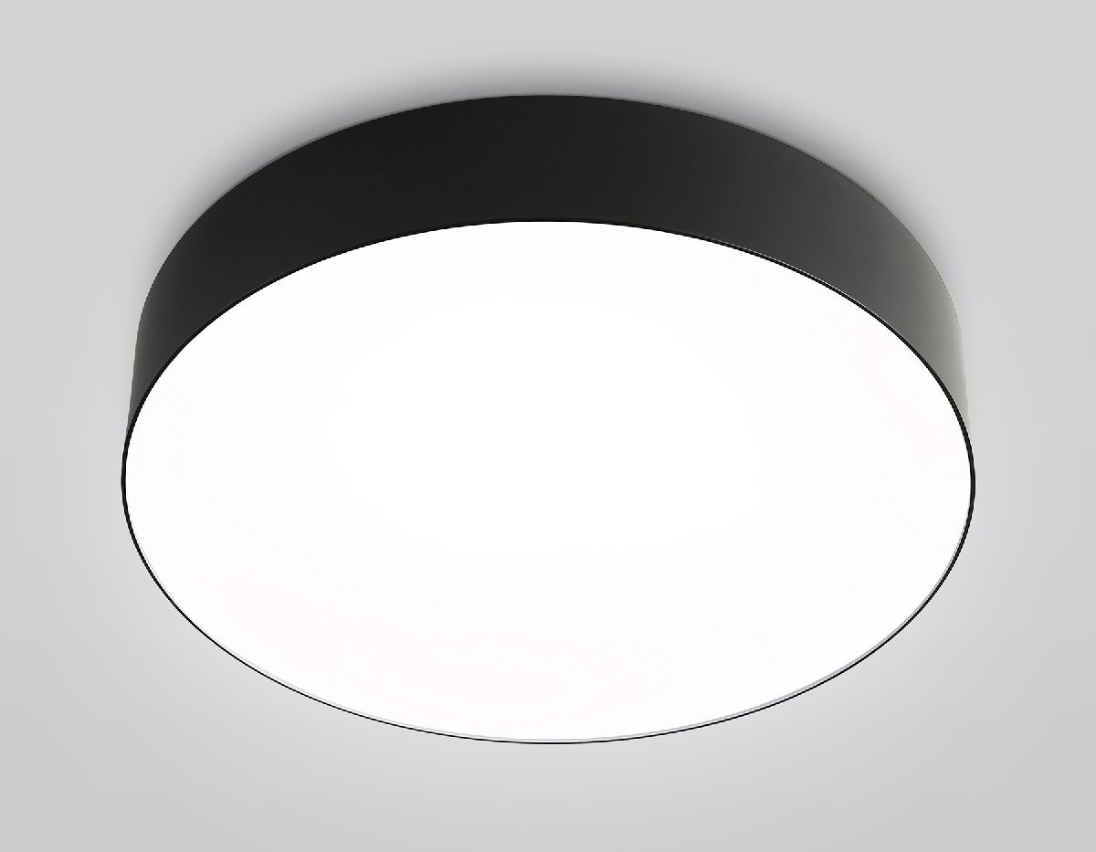 Светильник светодиодный потолочный с пультом FZ1360 BK черный IP20 40W 3000-6500K 390*80 (ПДУ ИК)