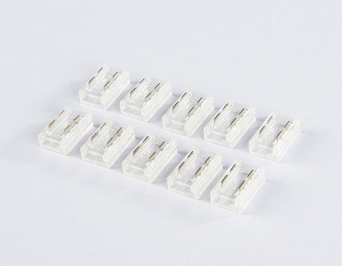 Соединитель прямой для светодиодной ленты COB 8mm 12/24V (2 конт.) GS6351 (10шт)