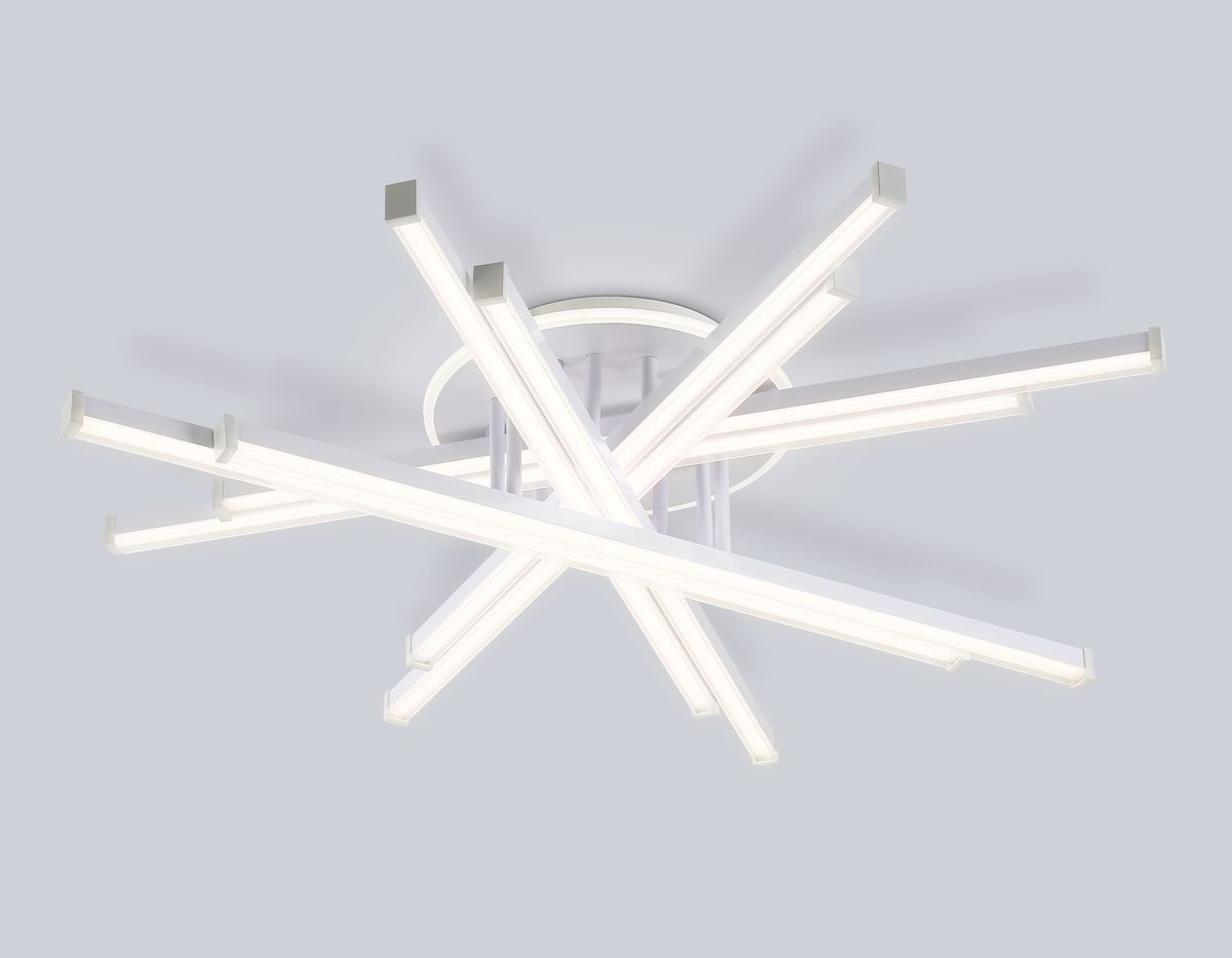 Светильник светодиодный потолочный FL6275 WH белый 134W 3000K-6400K 800*800*165 (ПДУ ИК)