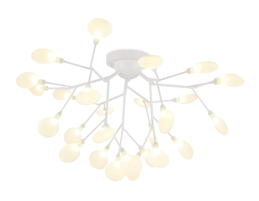 Потолочная люстра TR3011/27 WH/FR белый/матовый G4*27 max 20W D730*430 (лампы LED G4 1.5W 4200K в ко