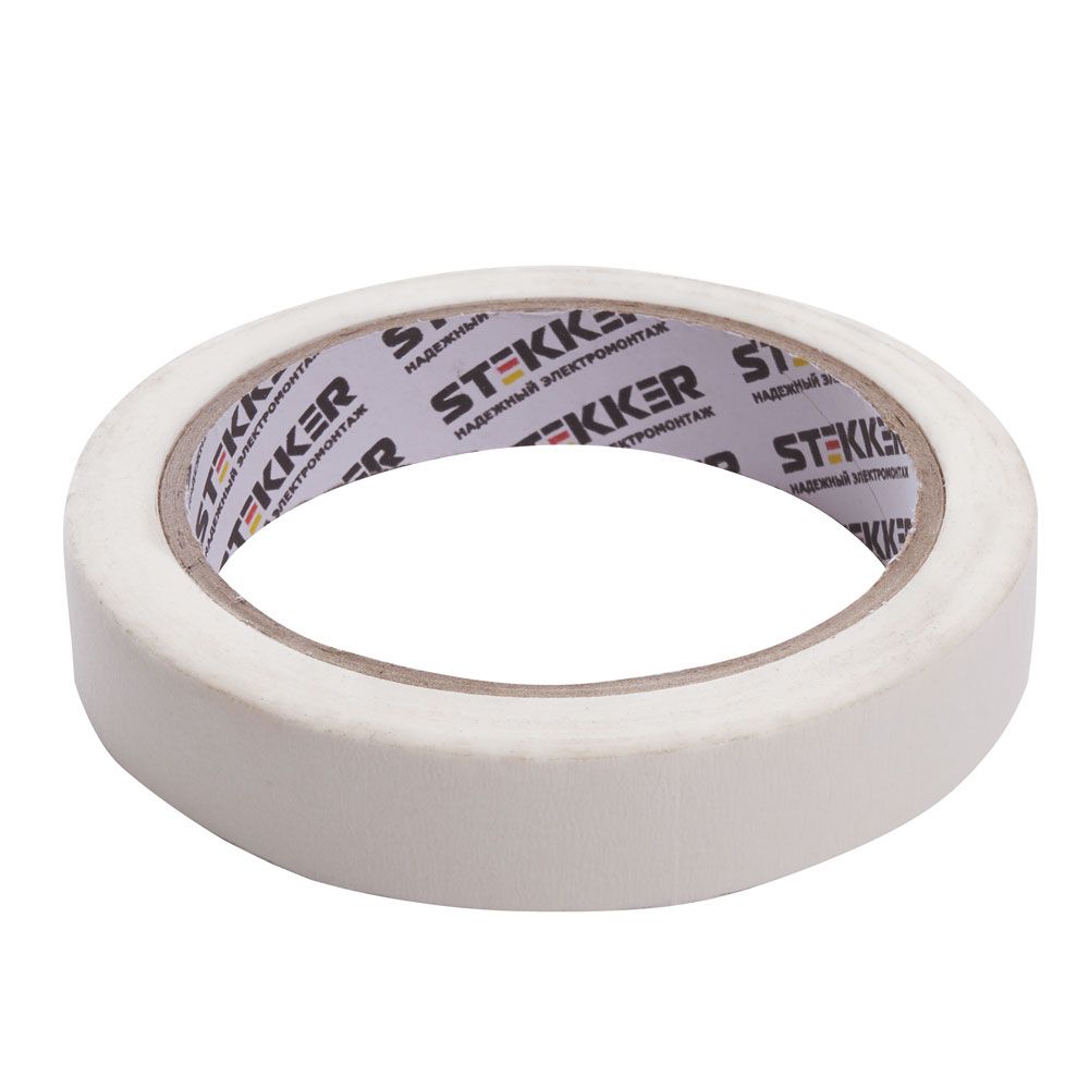 Малярная лента 18 мм, длина 40 м, на бумажной основе, белый, INTP7-18-40