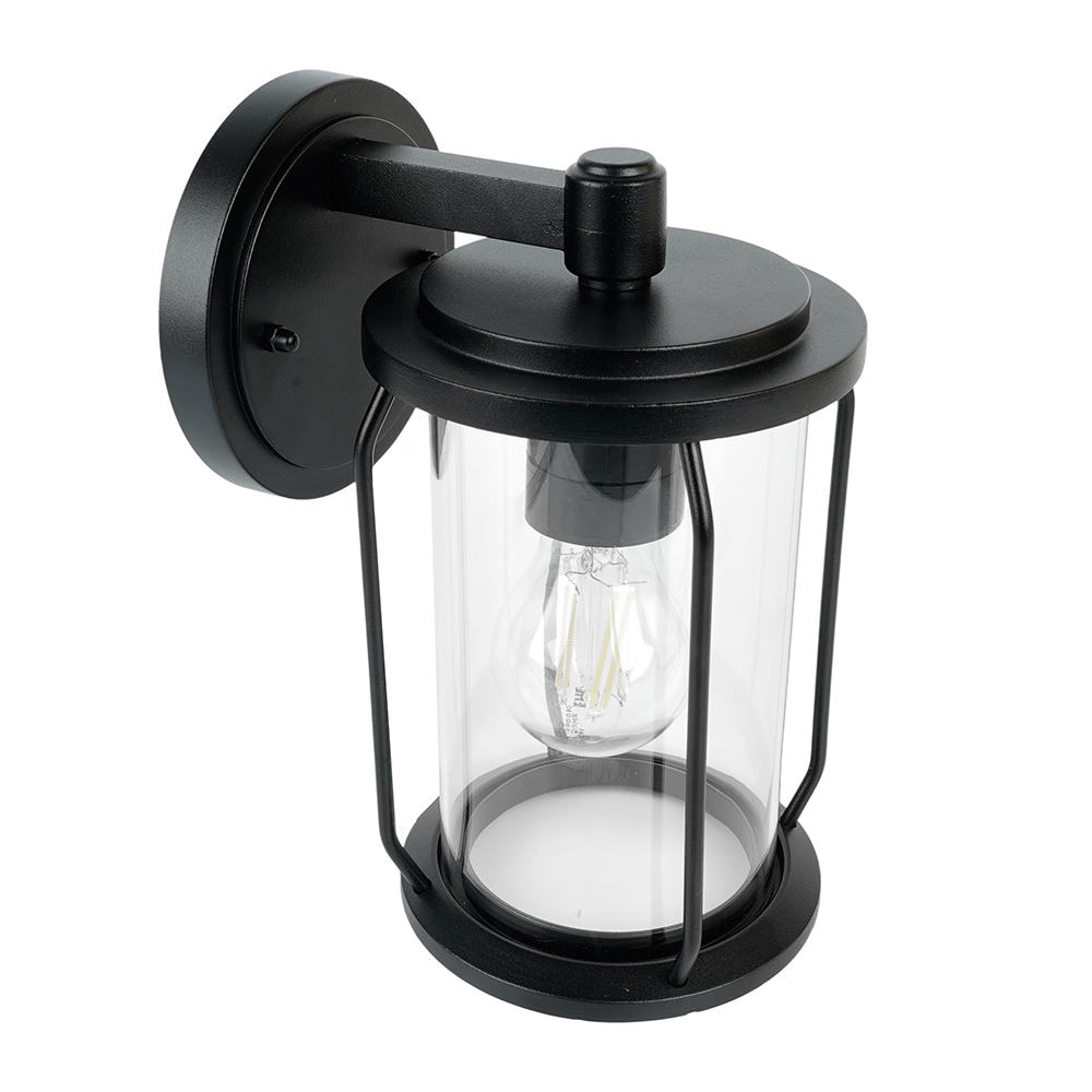 Светильник садово-парковый 100W 220-240V E27 черный (на стену вниз) PL791