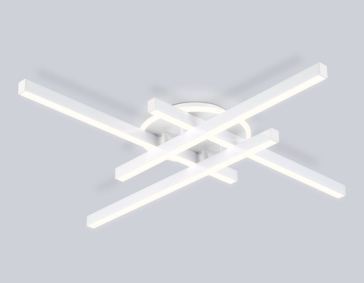 Светильник светодиодный потолочный FL6281 WH белый 58W 3000K-6400K 700*700*85 (ПДУ ИК)