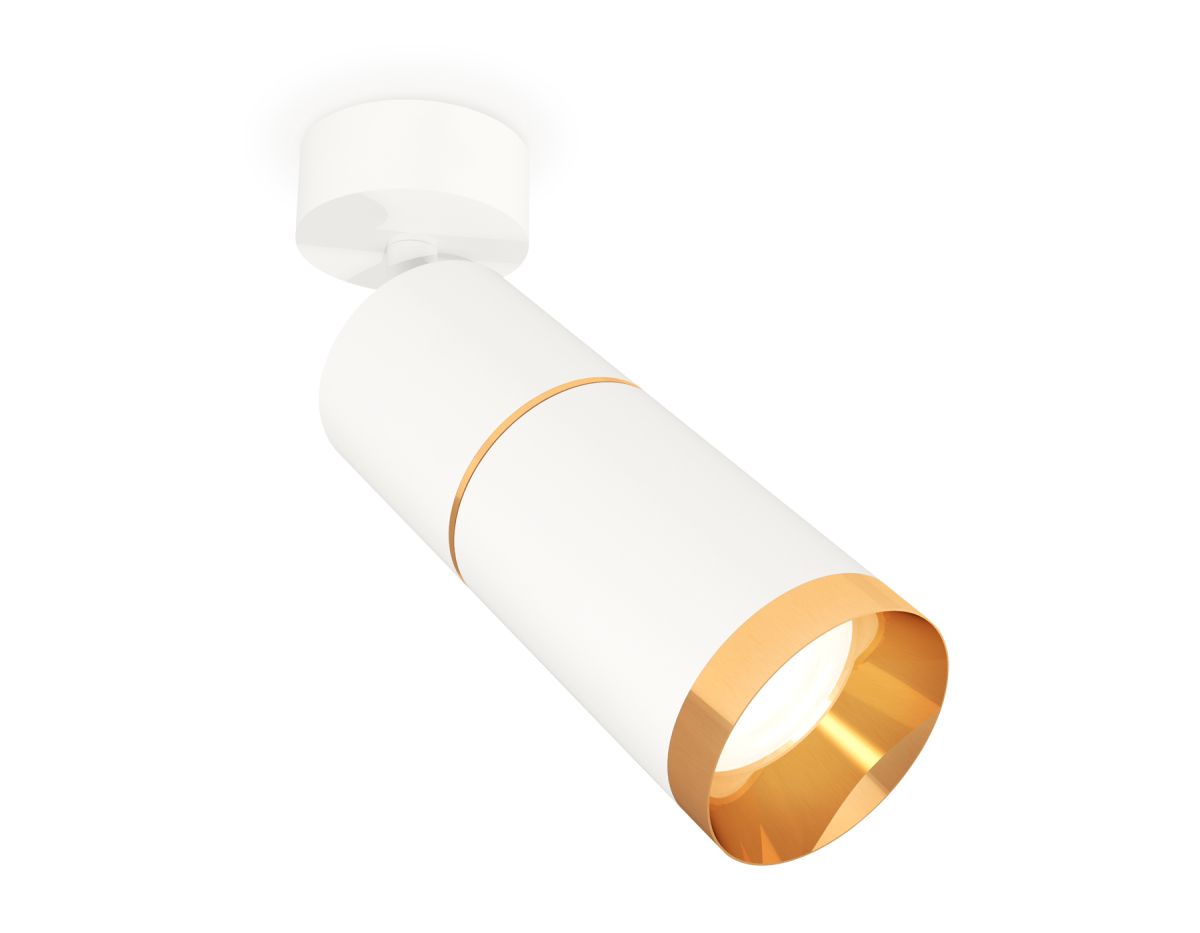 Комплект поворотного светильника XM6312012 SWH/PYG белый песок/золото желтое полированное MR16 GU5.3