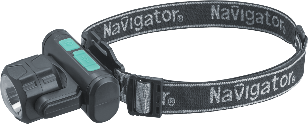 Фонарь Navigator 95 555 NPT-H38-ACCU налоб 1COBx3.2Вт+1LEDx3Вт,4реж,Li-ion1.2Ач