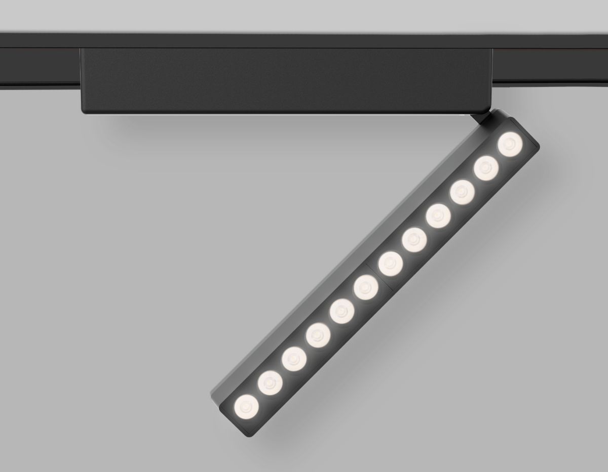 Светильник светодиодный трековый для шинопровода Magnetic Ultra Slim GV1474 BK черный IP20 12W 4200K
