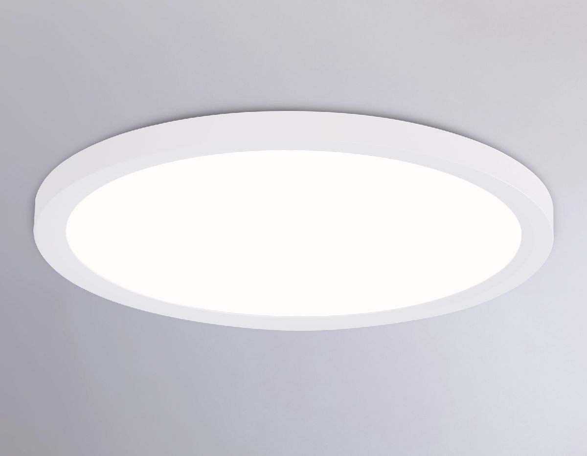 Светильник светодиодный ультратонкий FZ1907 WH белый IP54 35W 3000K-6500K CCT-переключатель D450*25