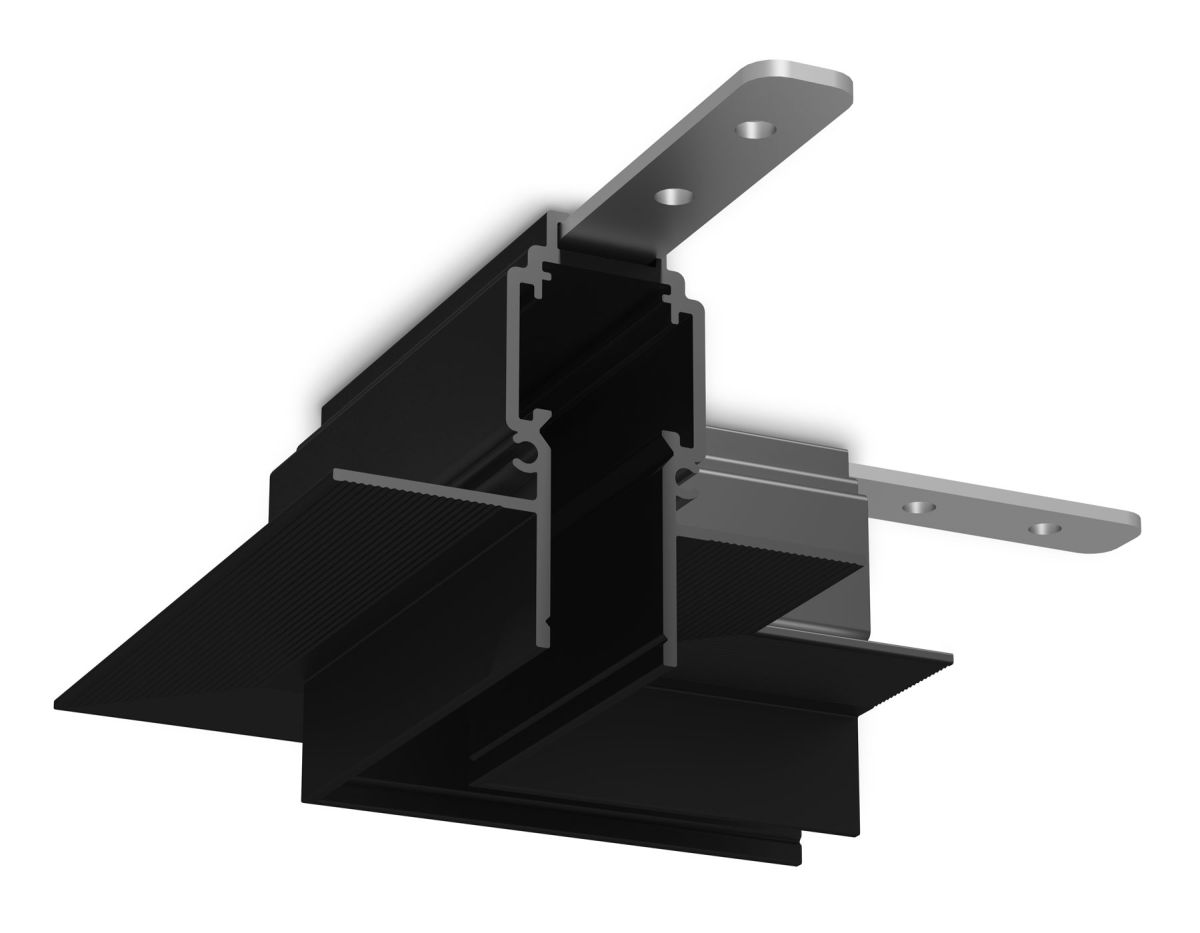 Соединитель прямой для шинопровода Magnetic 48V 10mm GL2005 AL алюминий 40*40*1.5