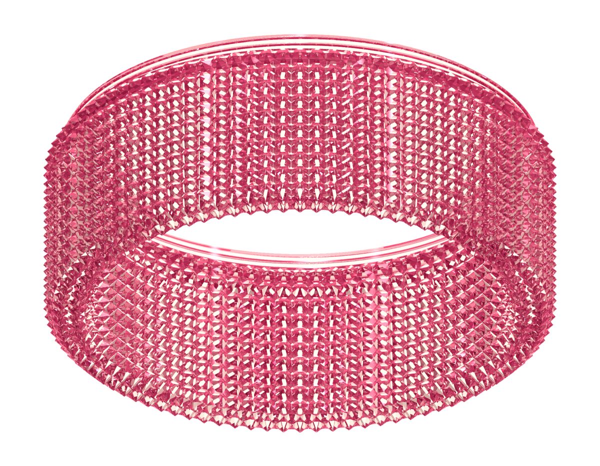 Насадка передняя для корпуса светильника N8486 PI розовый D85*H35mm Out30mm GX53