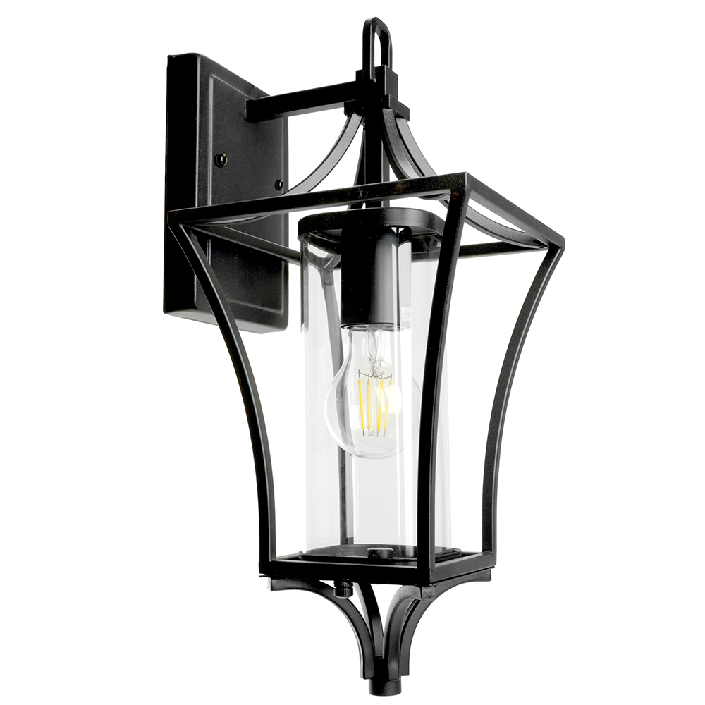 Светильник садово-парковый с клеммой в комплекте, 60W 230V E27 черный, PL731