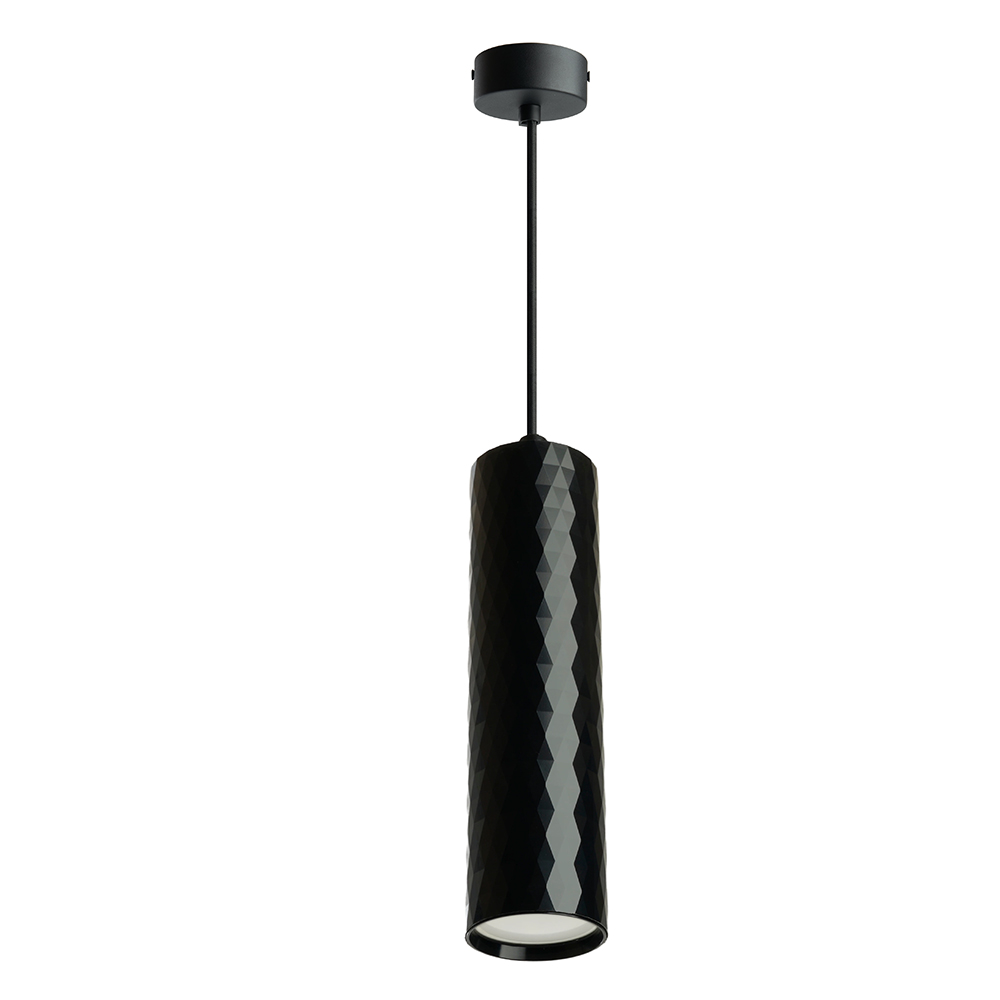 Светильник потолочный на подвесе MR16 35W, 230V, GU10, чёрный  D55*H200 ML1888