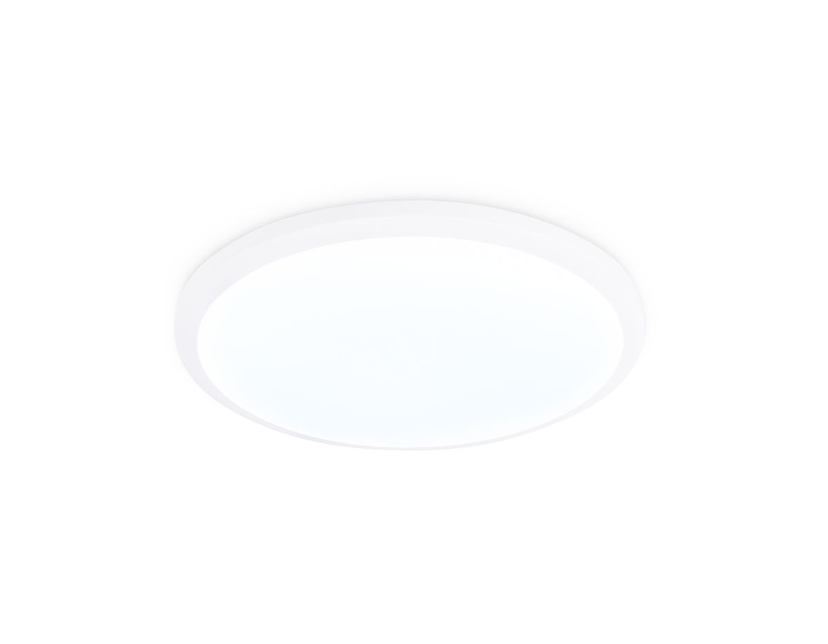 Потолочный светодиодный светильник FZ1230 WH белый IP44 22W 6400К D260*55 (Без ПДУ)