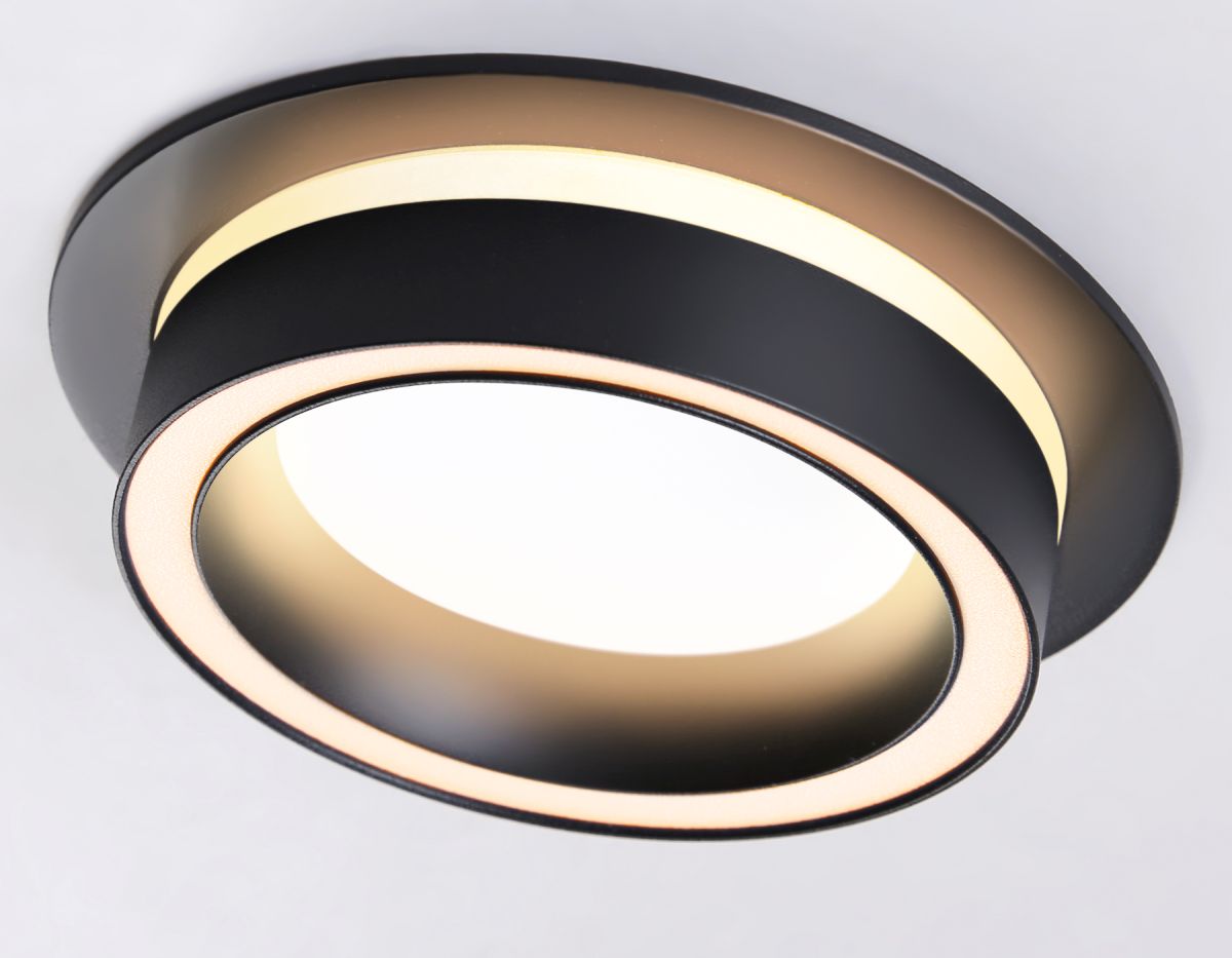 Светильник встраиваемый TN5241 BK черный GX53 D110*42