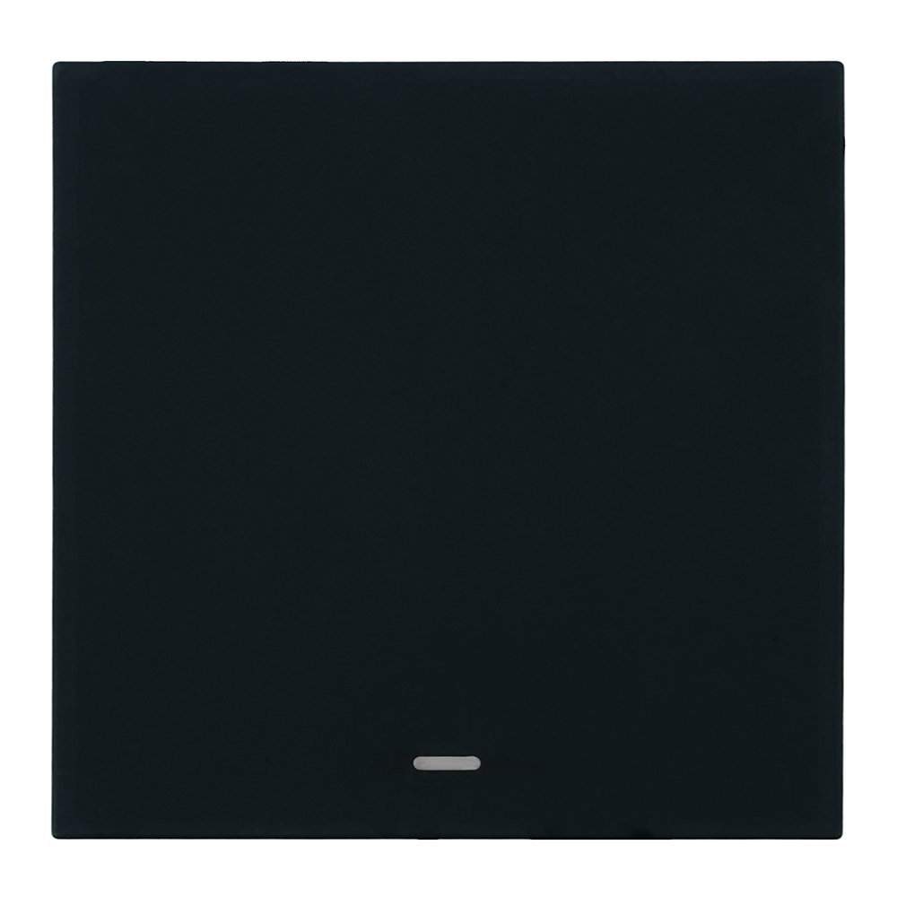 Выключатель 1-клавишный c индикатором (механизм), 250В, 10А, серия Мия, RSW10-3101-05, черный бархат