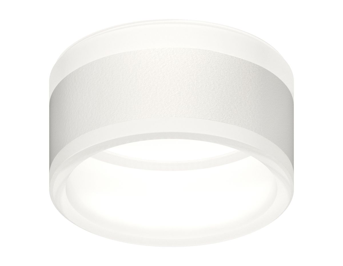 Насадка передняя для корпуса светильника N8444 SWH/FR белый песок/белый матовый D85*H55mm Out50mm GX