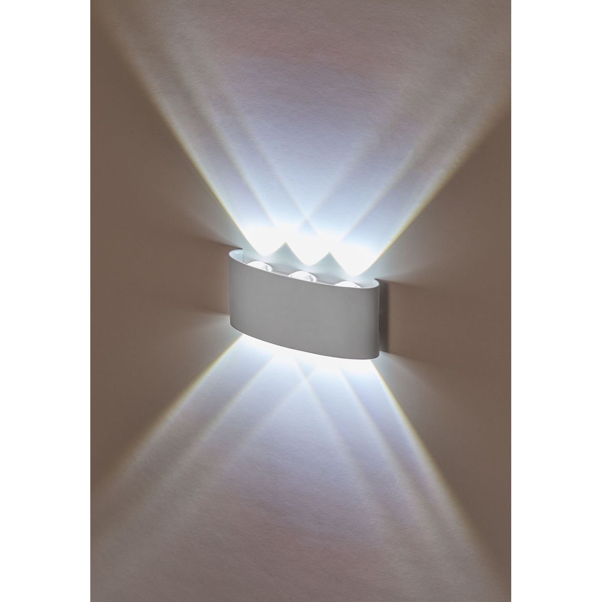 Светильник настенный : LED 6x1W 4200K Белый 220V IP54 IL.0014.0001-6 WH