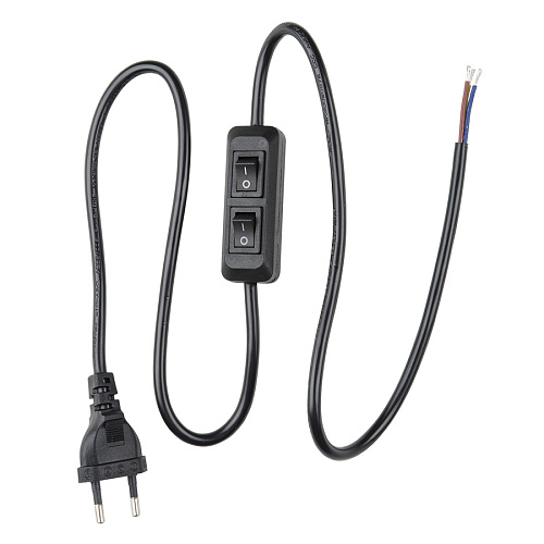 UCX-C90/02A-100 BLACK Сетевой шнур с вилкой и с двухклавишным выключателем. 02А, 500Вт, 1,0м. Черный UCX-C90/02A-100 BLACK Сетевой шнур с вилкой и с двухклавишным выключателем. 02А, 500Вт, 1,0м. Черный